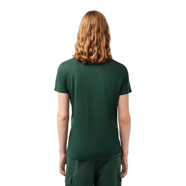 Lacoste Short Sleeve Crew Neck Pima Cotton T-Shirt Green Small 4