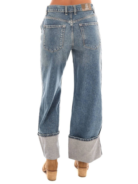 Free People Final Countdown Mid Rise Jeans Multi 31 4