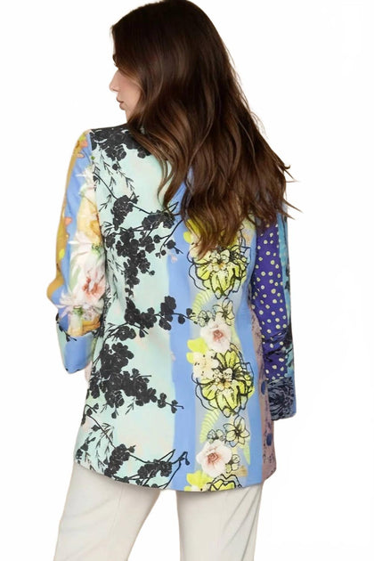 IC Collection Mixed Floral Swing Jacket Multi Large 3