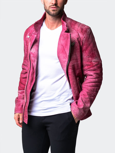 Maceoo Gene Leather Jacket Red XXXL 3
