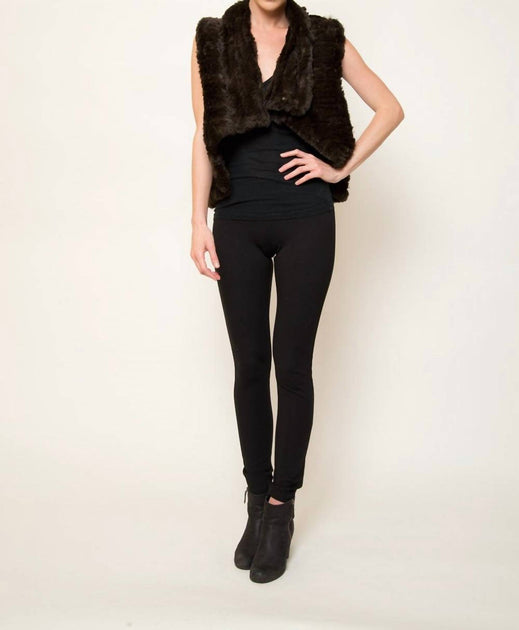 LOVE TOKEN LT49-40 Fur Vest Brown Medium 2