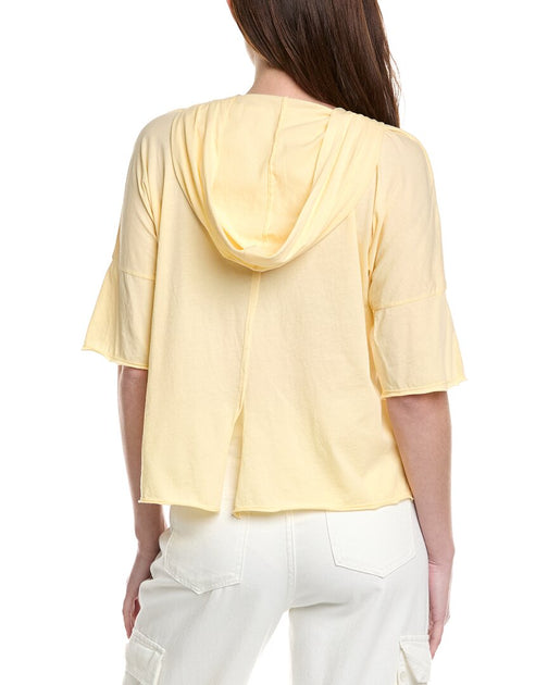 XCVI Coen Hooded T-Shirt Yellow Small 3
