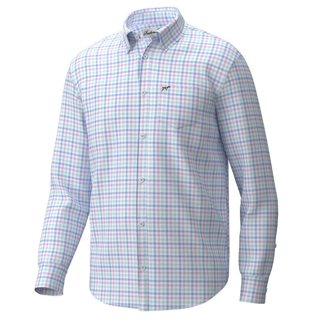 Southern Point Co. Boys Gingham Button Down White Small 2