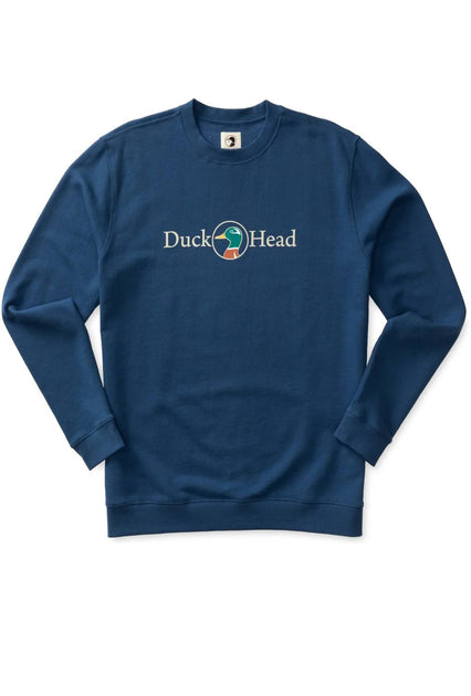 Duck Head Vintage Logo Crewneck Sweatshirt Blue Small 3