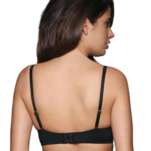 TRUEDAMES No Wire Padded Plunge Bra Beige 36E 3