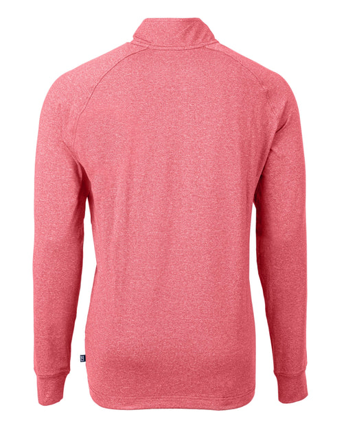 Cutter & Buck Adapt Eco Knit Heather Quarter Zip Pullover Black XXLarge Tall 3