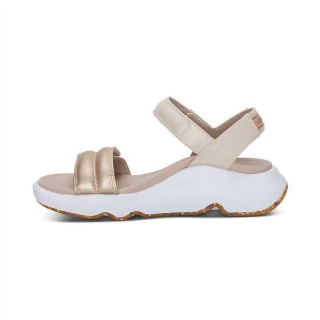 Aetrex Whit Strappy Sport Sandal Beige EU 35 4
