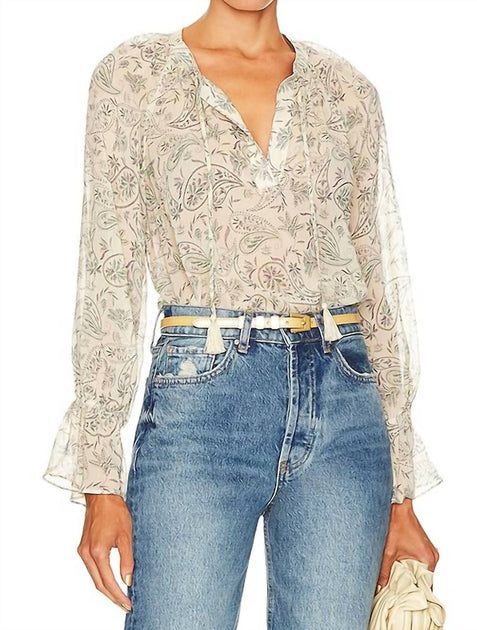 Joie Cecarina Blouse Beige XS 2