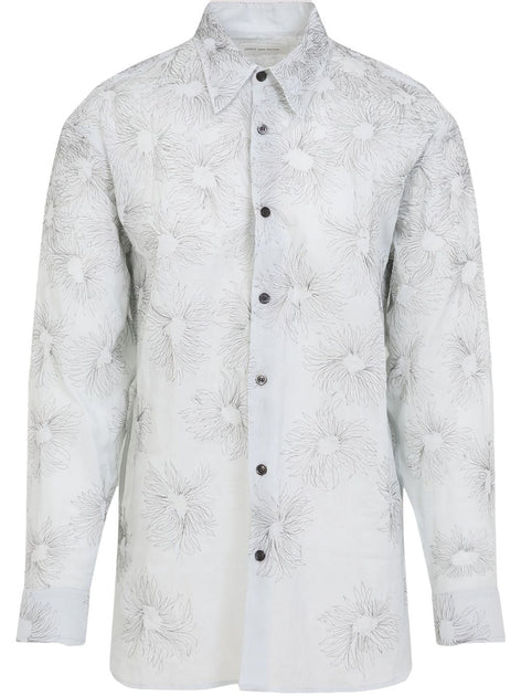 Dries Van Noten Button-Up Shirt White Large 2
