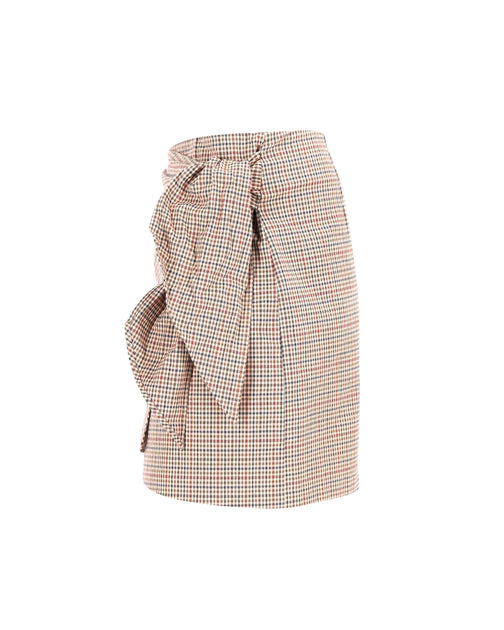 Isabel Marant Etoile Check Print Skirt Brown EU 42 3