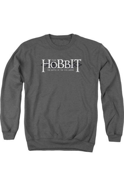 Gildan Hobbit Ornate Logo Crewneck Sweatshirt Grey Small 2