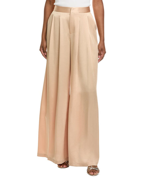 L'AGENCE Aubrie Wide Leg Pant Beige US 8 2