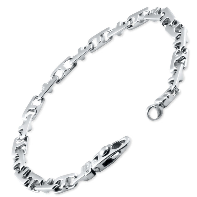 Pompeii3 Men's Link Bracelet Silver 8.5in 3