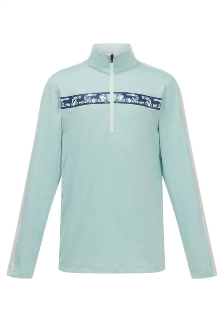 Kerrits Kinder Charisma Coolcore Langarm Sonnenhemd Blau Small 2
