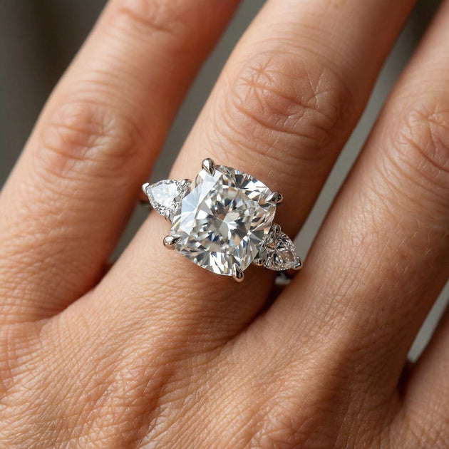 Pompeii3 Annie Diamond Engagement Ring Silver US 9 4