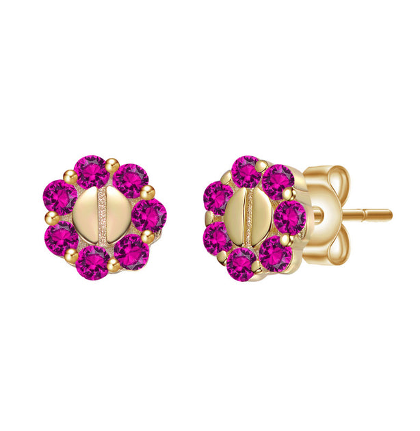 GigiGirl Kids Stud Earrings Green One Size 4