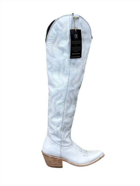 Liberty Black Allyssa Boots White US 8.5 2