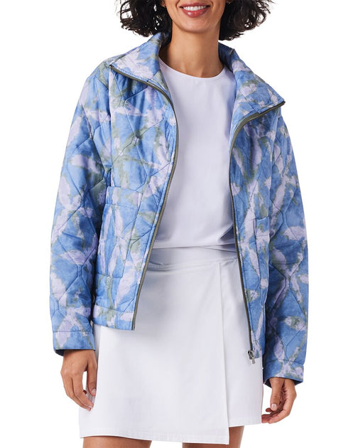 Nic + Zoe Throw On Veste Matelassée Bleu Medium 2
