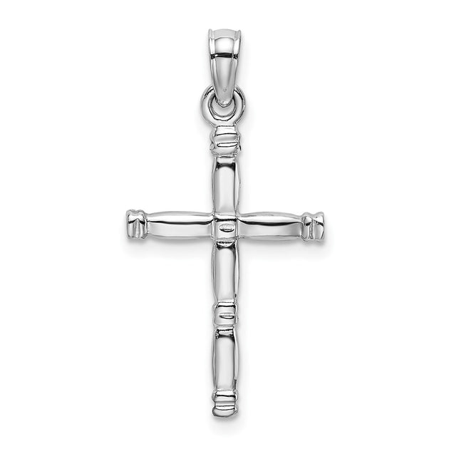 Diamond2Deal Cross Charm Pendant Silver 3