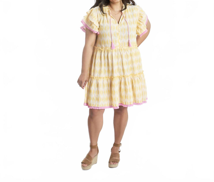 Sonny Side Up Sun's Out Fun's Out Dress Yellow Large 2