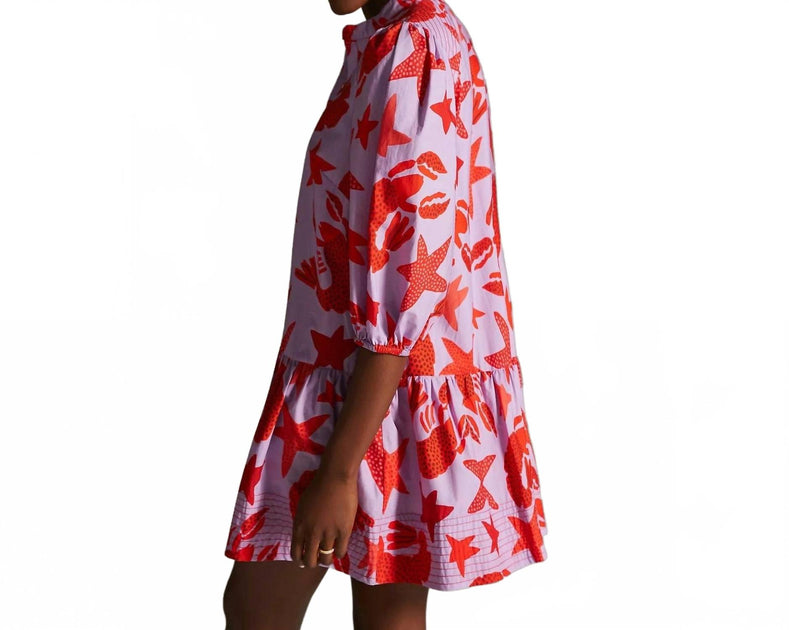 Farm Rio Robe Mini Lobster Sky Multi XSmall 4