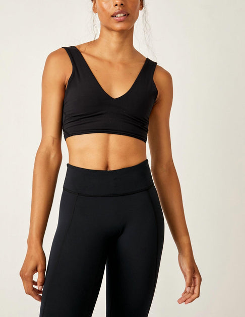 Free People Never Better Crop Cami Schwarz Large 2