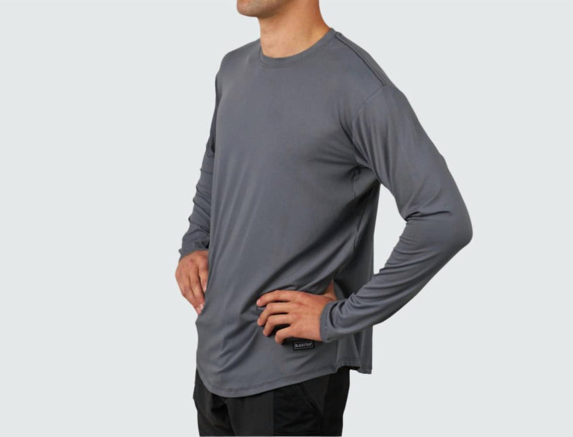 BlackStrap Brackish Crew Long Sleeve Sun Shirt Grey XXL 4
