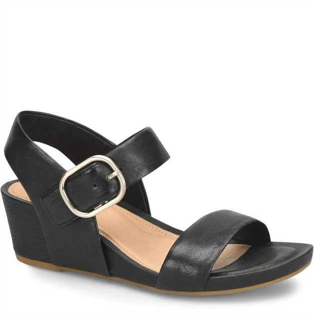 Sofft Vaya Wedge Sandals Black US 10 2