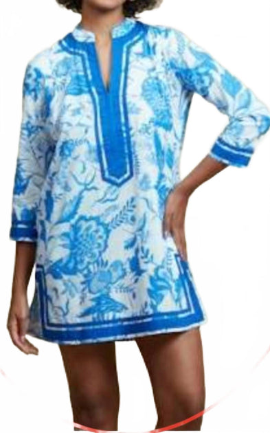 Ro's Garden Tokyo Short Kurta Dress Blue XSmall 2