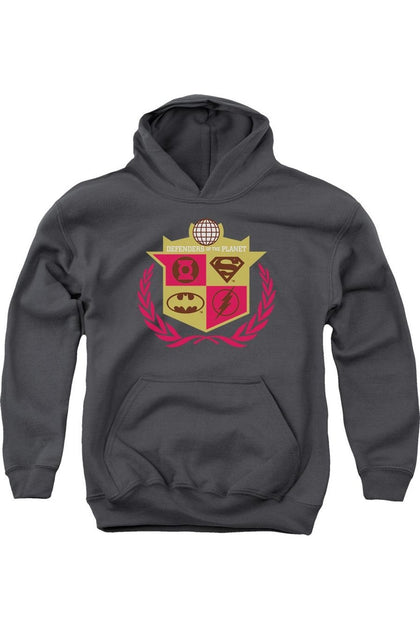 Gildan Justice League of America Jugend Kapuzenpulli Grau Medium 2