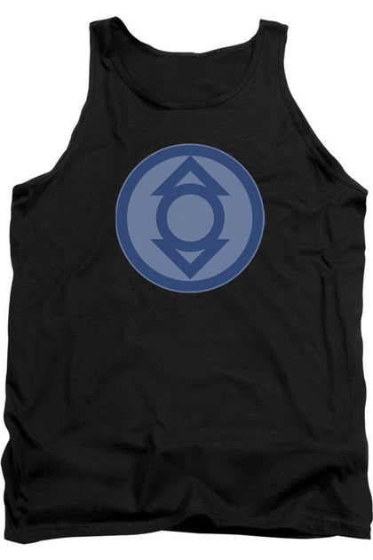 Gildan Green Lantern Indigo Symbol Tank Top Black Medium 2