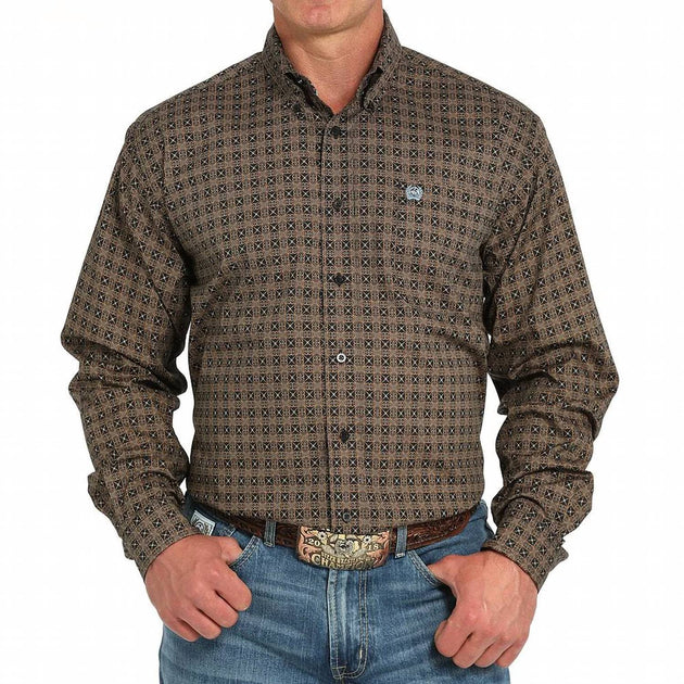 CINCH Langarmhemd mit Knopfleiste Braun XXLarge 2
