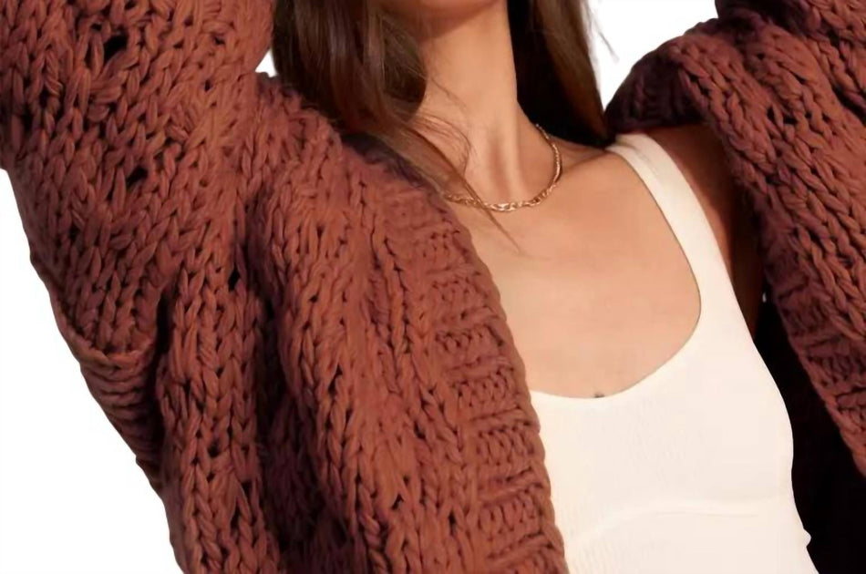 Callahan Gigi Cardigan Brown Large 4