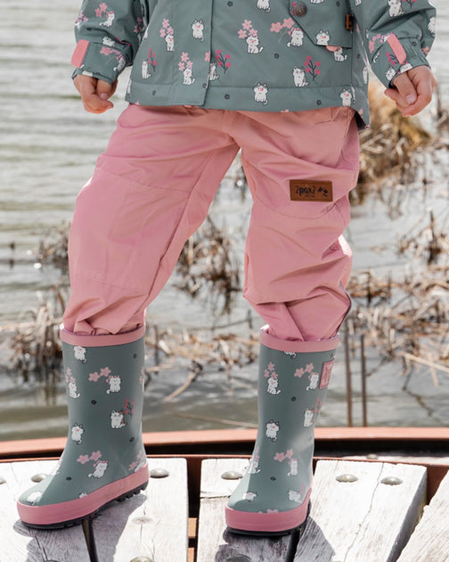 Deux par Deux Rain Boots Grey US 2 3