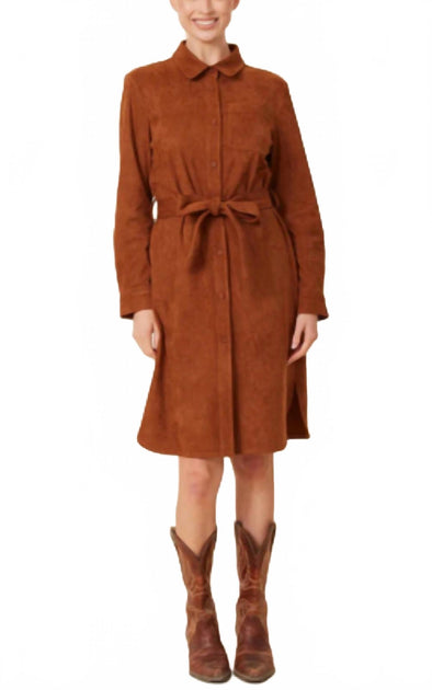 Dolce Cabo Shirt Dress Brown Small 2