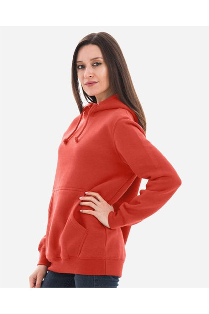 Lane Seven Heavyweight Pullover Hooded Sweatshirt Orange Small 4