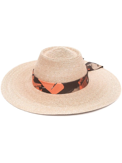 Salvatore Ferragamo Ferragamo Ribbon-Tie Straw Hat | ShopSimon
