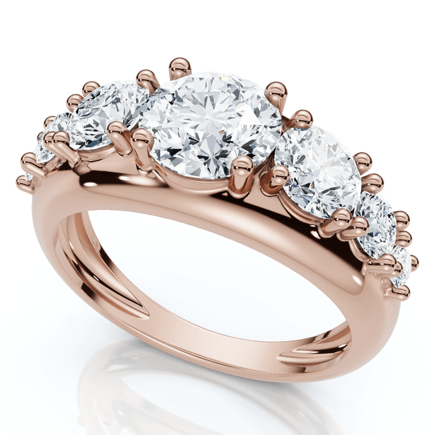 Pompeii3 Diamond Anniversary Stackable Wedding Ring 14k Gold US 4 2