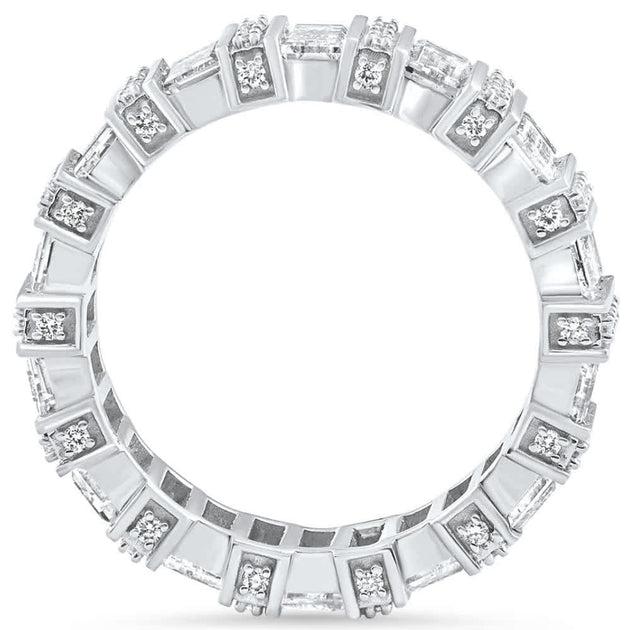 Pompeii3 Eternity Wedding Ring 14k Gold US 4 4