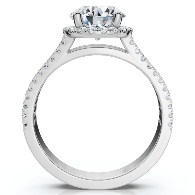 Pompeii3 Waverly Diamond Engagement Ring White Gold US 7.5 6