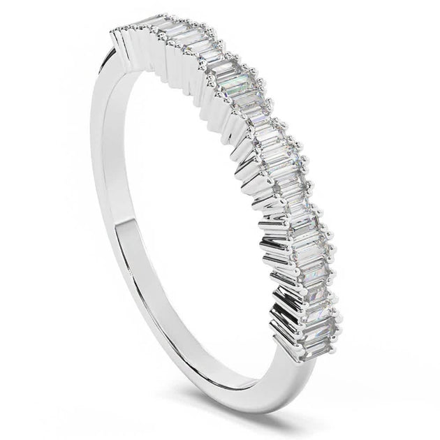 Pompeii3 1/3Ct Baguette Anniversary Band 14k Gold Multi US 6 5