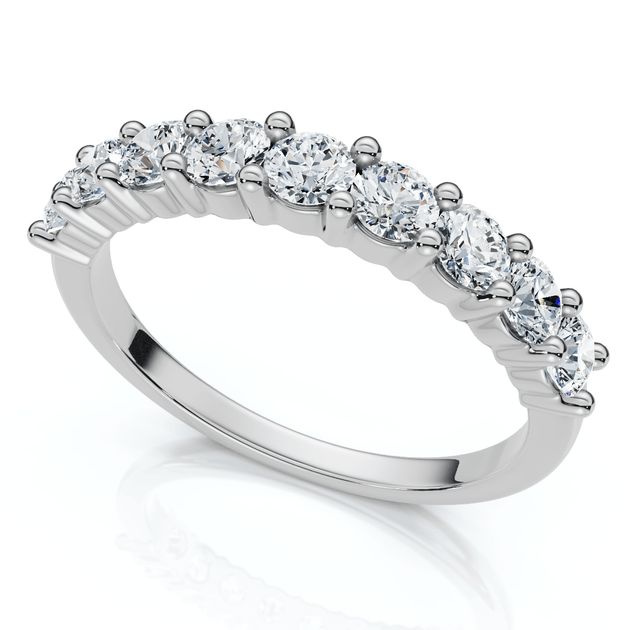 Pompeii3 1Ct TW Diamond Common Prong Stackable Wedding Ring 14k Gold/Platinum US 4.5 3