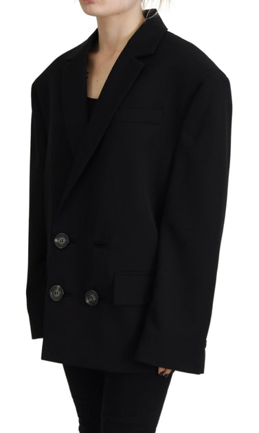 Dsquared² Double Breasted Coat Blazer Black XSmall 3