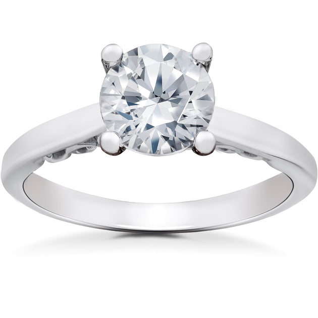 Pompeii3 Gabriella Engagement Ring 14k White Gold US 4.5 2