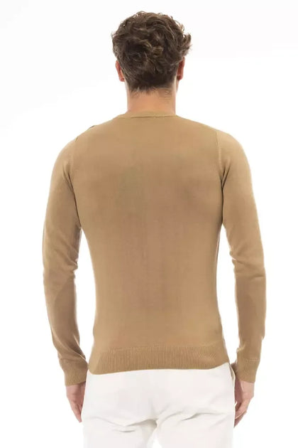 Baldinini Trend Modal V-Neck Sweater Beige XLarge 5