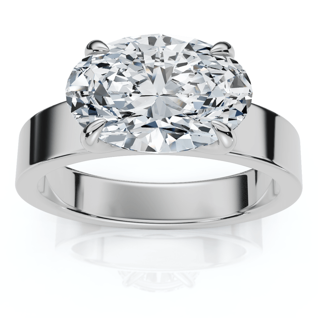 Pompeii3 2Ct Oval Solitaire Engagement Ring US 5-6 2