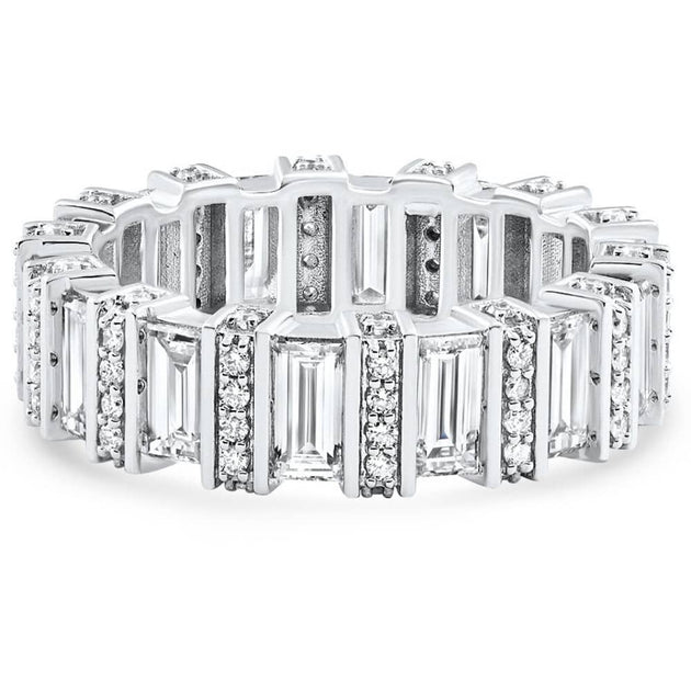 Pompeii3 Eternity Wedding Ring 14k Gold US 4 3
