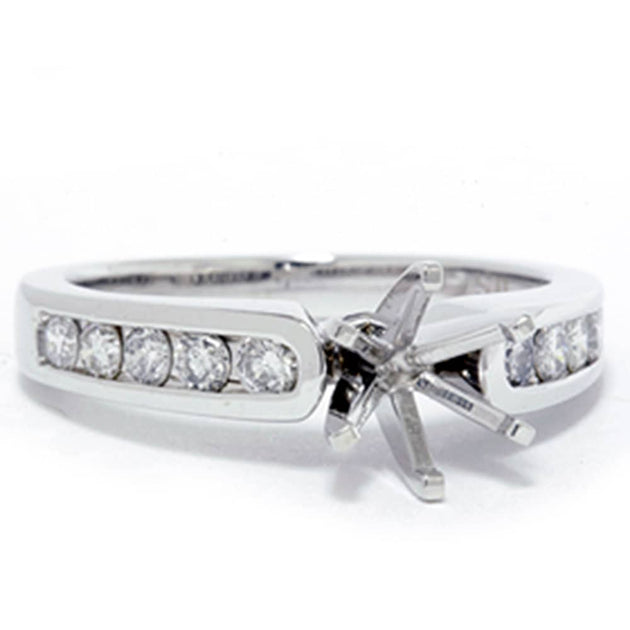 Pompeii3 1/2ct Diamant Halbmonat Verlobungsring 14K Weißgold US 8 4