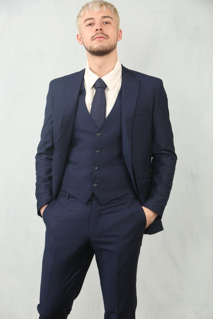 Infinity Men's 3 Piece Suit Navy US 46 Regular 2