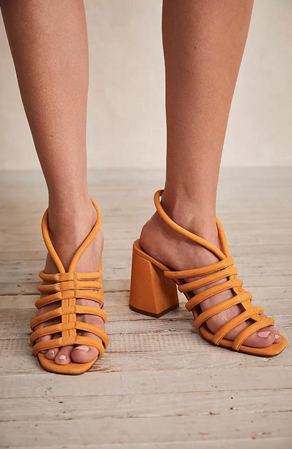 Free People Colette Heels Orange EU 36.5 2